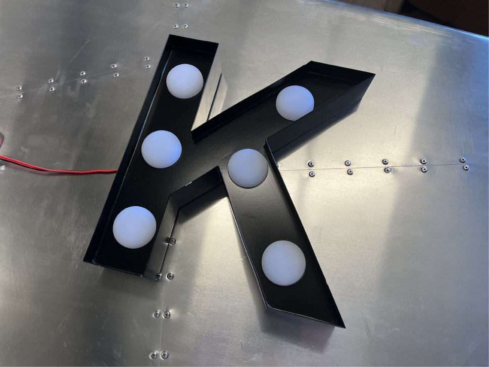 Marquee letters