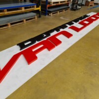 Aluminium doosletters met poedercoating