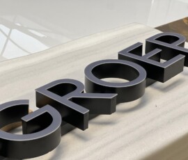 lichtletters op frame