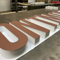 Lichtreclame,Doosletters, boxletters, LED letters, DeLuxe letters,