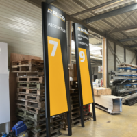 Reclamezuil met een belettering